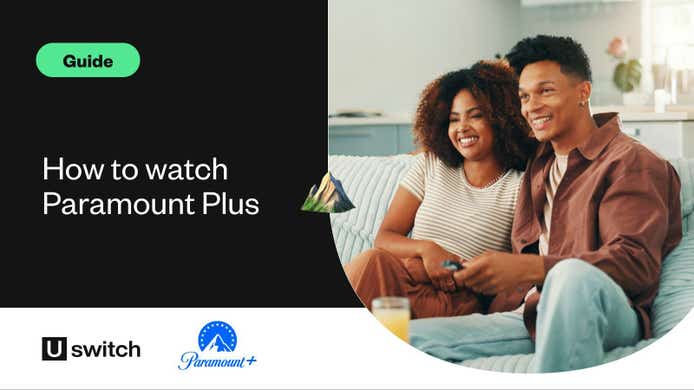 couple watching Paramount Plus at home