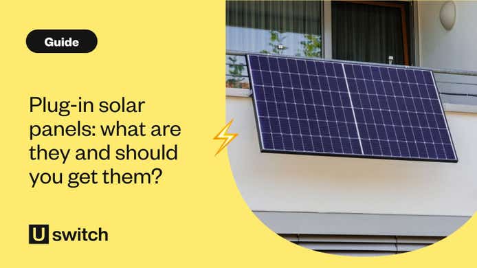 Plug-in solar panels on a flat balcony