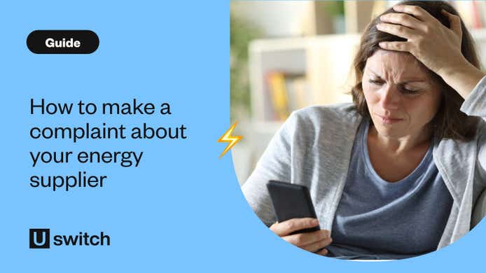 Woman complaining about energy supplier on phone at home