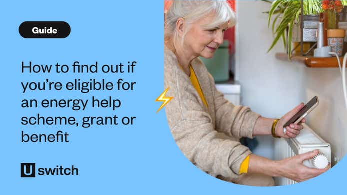 Person getting help with energy bills using tools and schemes