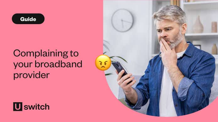 How to complain to your broadband provider guide - woman stressed on her phone
